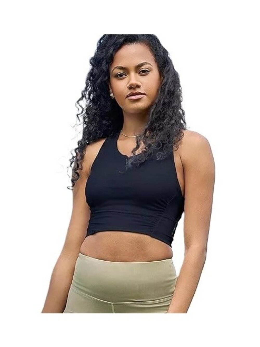 PopSugar PS Long Line Criss Cross Back Strap Yoga Gym Sports Bra -- Size XL